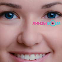 Цветные линзы EOS 211 Blue Фото 2